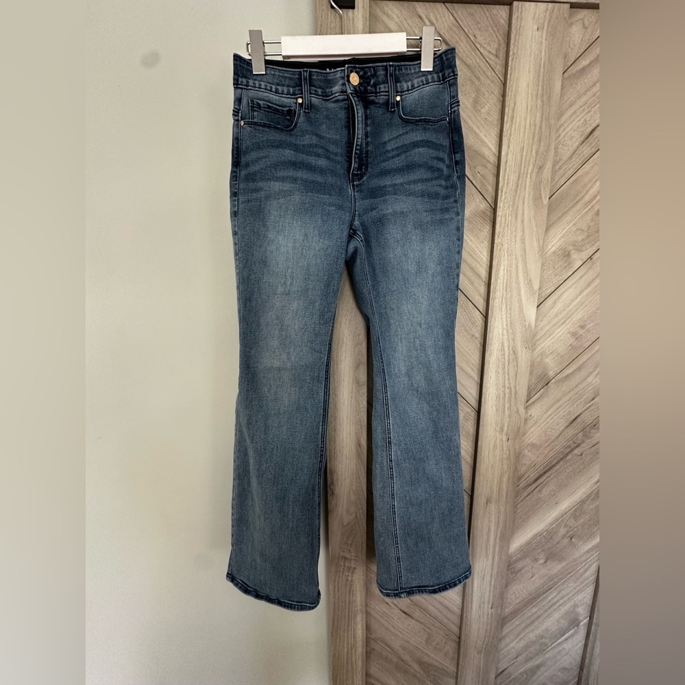 White House Black Market flare  Leg Blue Jeans